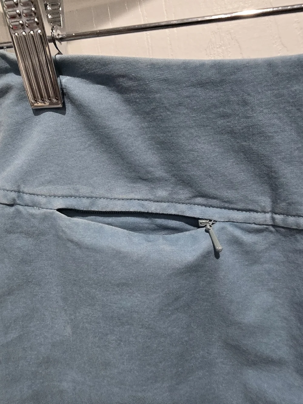 Eileen Fisher 2-Piece Blue Cotton Jacket & Skirt Set S/XS